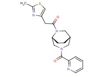 (1S*,5R*)-6-[(2-methyl-1,3-thiazol-4-yl)acetyl]-3-(2-pyridinylcarbonyl)-3,6-diazabicyclo[3.2.2]nonane