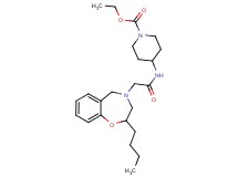 ethyl 4-{[(2-butyl-2,3-dihydro-1,4-benzoxazepin-4(5H)-yl)acetyl]amino}-1-piperidinecarboxylate