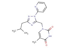 1-[(3-isobutyl-1-pyridin-2-yl-1H-1,2,4-triazol-5-yl)methyl]-5-methylpyrimidine-2,4(1H,3H)-dione