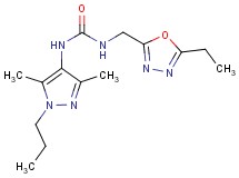 N-(3,5-dimethyl-1-propyl-1H-pyrazol-4-yl)-N'-[(5-ethyl-1,3,4-oxadiazol-2-yl)methyl]urea