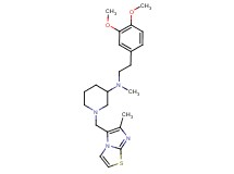 N-[2-(3,4-dimethoxyphenyl)ethyl]-N-methyl-1-[(6-methylimidazo[2,1-b][1,3]thiazol-5-yl)methyl]-3-piperidinamine