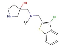 3-{[[(3-chloro-1-benzothien-2-yl)methyl](methyl)amino]methyl}-3-pyrrolidinol dihydrochloride
