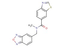 N-(2,1,3-benzoxadiazol-5-ylmethyl)-N-methyl-1,3-benzothiazole-6-carboxamide