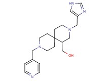 [3-(1H-imidazol-4-ylmethyl)-9-(pyridin-4-ylmethyl)-3,9-diazaspiro[5.5]undec-1-yl]methanol
