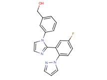 (3-{2-[5-fluoro-2-(1H-pyrazol-1-yl)phenyl]-1H-imidazol-1-yl}phenyl)methanol