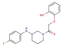 2-(2-{3-[(4-fluorophenyl)amino]-1-piperidinyl}-2-oxoethoxy)phenol