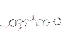 3-[2-(4-methoxybenzyl)-5-oxo-2-pyrrolidinyl]-N-methyl-N-[(3-phenyl-1,2,4-oxadiazol-5-yl)methyl]propanamide