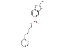 2-methyl-N-(4-pyridin-2-ylbutyl)-1-benzofuran-5-carboxamide