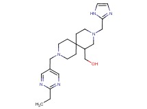 [9-[(2-ethylpyrimidin-5-yl)methyl]-3-(1H-imidazol-2-ylmethyl)-3,9-diazaspiro[5.5]undec-1-yl]methanol