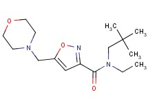 N-(2,2-dimethylpropyl)-N-ethyl-5-(morpholin-4-ylmethyl)isoxazole-3-carboxamide