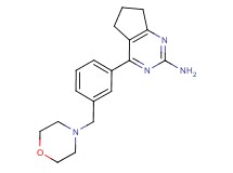 4-[3-(morpholin-4-ylmethyl)phenyl]-6,7-dihydro-5H-cyclopenta[d]pyrimidin-2-amine