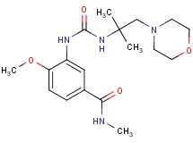 3-({[(1,1-dimethyl-2-morpholin-4-ylethyl)amino]carbonyl}amino)-4-methoxy-N-methylbenzamide