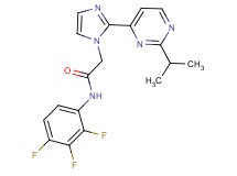 2-[2-(2-isopropylpyrimidin-4-yl)-1H-imidazol-1-yl]-N-(2,3,4-trifluorophenyl)acetamide