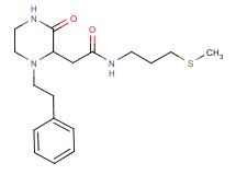 N-[3-(methylthio)propyl]-2-[3-oxo-1-(2-phenylethyl)-2-piperazinyl]acetamide