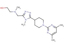 2-[({5-[1-(4,6-dimethylpyrimidin-2-yl)piperidin-4-yl]-4-methyl-4H-1,2,4-triazol-3-yl}methyl)(methyl)amino]ethanol