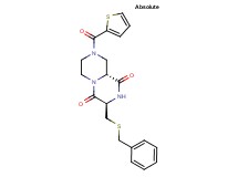 (3R,9aR)-3-[(benzylthio)methyl]-8-(2-thienylcarbonyl)tetrahydro-2H-pyrazino[1,2-a]pyrazine-1,4(3H,6H)-dione
