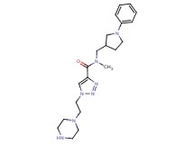 N-methyl-N-[(1-phenylpyrrolidin-3-yl)methyl]-1-(2-piperazin-1-ylethyl)-1H-1,2,3-triazole-4-carboxamide
