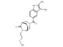 (1S*,5R*)-3-[(2,3-dimethyl-1H-indol-5-yl)carbonyl]-6-(2-methoxyethyl)-3,6-diazabicyclo[3.2.2]nonan-7-one