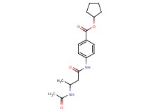 cyclopentyl 4-{[3-(acetylamino)butanoyl]amino}benzoate