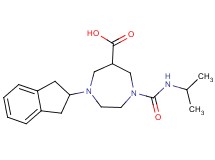 1-(2,3-dihydro-1H-inden-2-yl)-4-[(isopropylamino)carbonyl]-1,4-diazepane-6-carboxylic acid