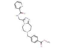 methyl 4-[(3-{[(2-pyridinylcarbonyl)amino]methyl}-5,6,8,9-tetrahydro-7H-[1,2,4]triazolo[4,3-d][1,4]diazepin-7-yl)methyl]benzoate