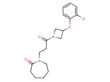 1-{3-[3-(2-chlorophenoxy)-1-azetidinyl]-3-oxopropyl}-2-azepanone