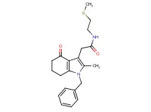 2-(1-benzyl-2-methyl-4-oxo-4,5,6,7-tetrahydro-1H-indol-3-yl)-N-[2-(methylthio)ethyl]acetamide