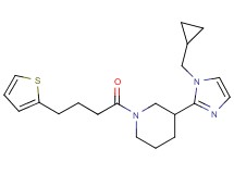 3-[1-(cyclopropylmethyl)-1H-imidazol-2-yl]-1-[4-(2-thienyl)butanoyl]piperidine