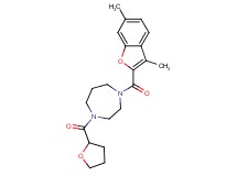 1-[(3,6-dimethyl-1-benzofuran-2-yl)carbonyl]-4-(tetrahydrofuran-2-ylcarbonyl)-1,4-diazepane