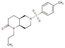 (4aS*,8aR*)-6-[(4-methylphenyl)sulfonyl]-1-propyloctahydro-1,6-naphthyridin-2(1H)-one