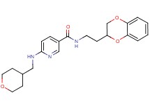 N-[2-(2,3-dihydro-1,4-benzodioxin-2-yl)ethyl]-6-[(tetrahydro-2H-pyran-4-ylmethyl)amino]nicotinamide