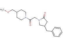 4-benzyl-1-{2-[4-(methoxymethyl)-1-piperidinyl]-2-oxoethyl}-2-pyrrolidinone