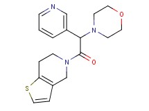 5-[morpholin-4-yl(pyridin-3-yl)acetyl]-4,5,6,7-tetrahydrothieno[3,2-c]pyridine