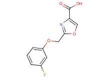 2-[(3-fluorophenoxy)methyl]-1,3-oxazole-4-carboxylic acid