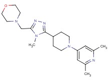 4-({5-[1-(2,6-dimethylpyridin-4-yl)piperidin-4-yl]-4-methyl-4H-1,2,4-triazol-3-yl}methyl)morpholine