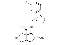 rel-(3aR,6aR)-N-{[1-(3-fluorophenyl)cyclopentyl]methyl}-2-methylhexahydropyrrolo[3,4-c]pyrrole-3a(1H)-carboxamide dihydrochloride
