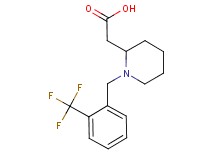 {1-[2-(trifluoromethyl)benzyl]piperidin-2-yl}acetic acid