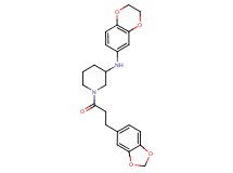 1-[3-(1,3-benzodioxol-5-yl)propanoyl]-N-(2,3-dihydro-1,4-benzodioxin-6-yl)-3-piperidinamine