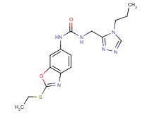 N-[2-(ethylthio)-1,3-benzoxazol-6-yl]-N'-[(4-propyl-4H-1,2,4-triazol-3-yl)methyl]urea