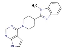 4-[4-(1-methyl-1H-benzimidazol-2-yl)-1-piperidinyl]-7H-pyrrolo[2,3-d]pyrimidine