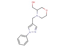 {4-[(1-phenyl-1H-pyrazol-4-yl)methyl]morpholin-3-yl}methanol