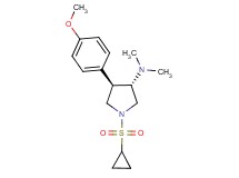 (3S*,4R*)-1-(cyclopropylsulfonyl)-4-(4-methoxyphenyl)-N,N-dimethyl-3-pyrrolidinamine
