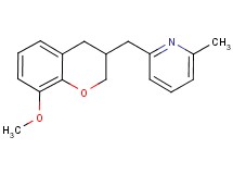 2-[(8-methoxy-3,4-dihydro-2H-chromen-3-yl)methyl]-6-methylpyridine