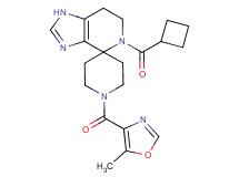 5-(cyclobutylcarbonyl)-1'-[(5-methyl-1,3-oxazol-4-yl)carbonyl]-1,5,6,7-tetrahydrospiro[imidazo[4,5-c]pyridine-4,4'-piperidine]