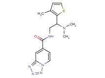 N-[2-(dimethylamino)-2-(3-methyl-2-thienyl)ethyl]tetrazolo[1,5-a]pyridine-7-carboxamide