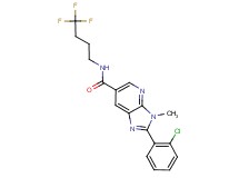 2-(2-chlorophenyl)-3-methyl-N-(4,4,4-trifluorobutyl)-3H-imidazo[4,5-b]pyridine-6-carboxamide