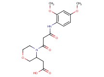 (4-{3-[(2,4-dimethoxyphenyl)amino]-3-oxopropanoyl}morpholin-3-yl)acetic acid