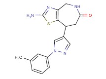 2-amino-8-[1-(3-methylphenyl)-1H-pyrazol-4-yl]-4,5,7,8-tetrahydro-6H-[1,3]thiazolo[4,5-c]azepin-6-one