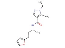 1-ethyl-N-[3-(2-furyl)-1-methylpropyl]-5-methyl-1H-pyrazole-4-carboxamide