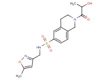 2-lactoyl-N-[(5-methylisoxazol-3-yl)methyl]-1,2,3,4-tetrahydroisoquinoline-6-sulfonamide